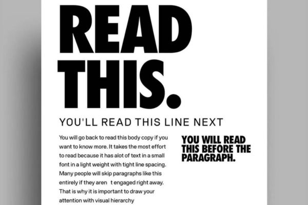 Sai lầm lớn khi thiết kế poster là nhồi nhét thông tin, hãy căn chỉnh nội dung chính phù hợp (Nguồn: Williams Drew)