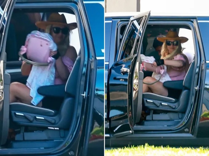 Britney Spears khi trở về Los Angeles sau kỳ nghỉ ở Mexico. Ảnh: Backgrid