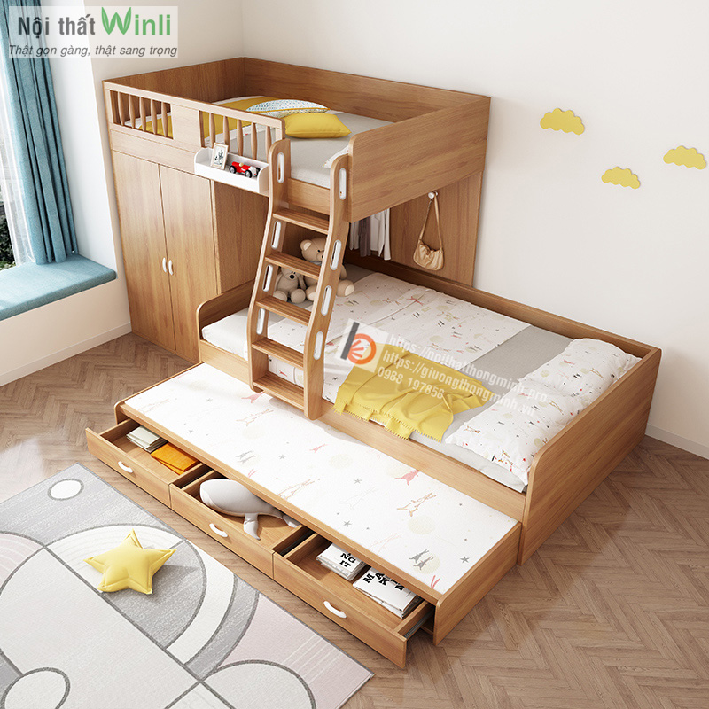 15+ Mẫu Giường Tầng Người Lớn Đẹp, Hiện Đại