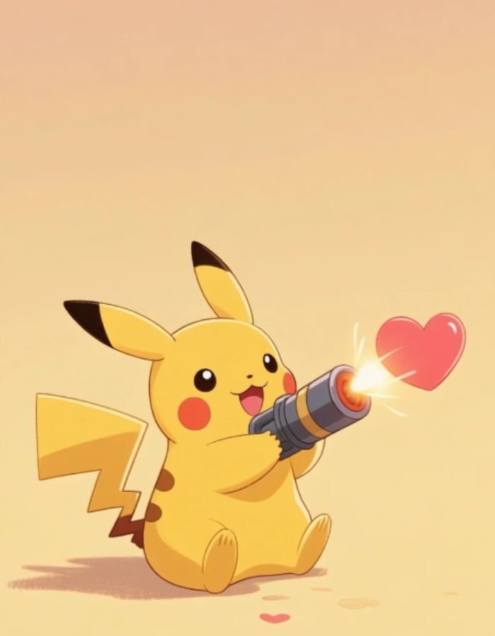 pikachu hiểu cảm meme bắn tim chất