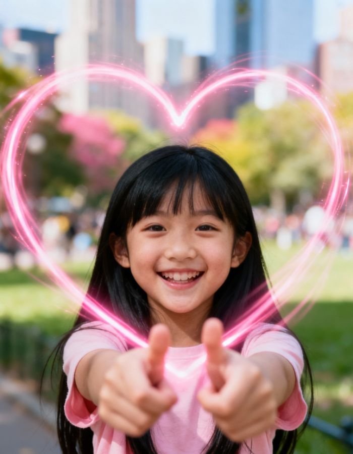 meme bắn tim kiểu yêu thương tình cảm