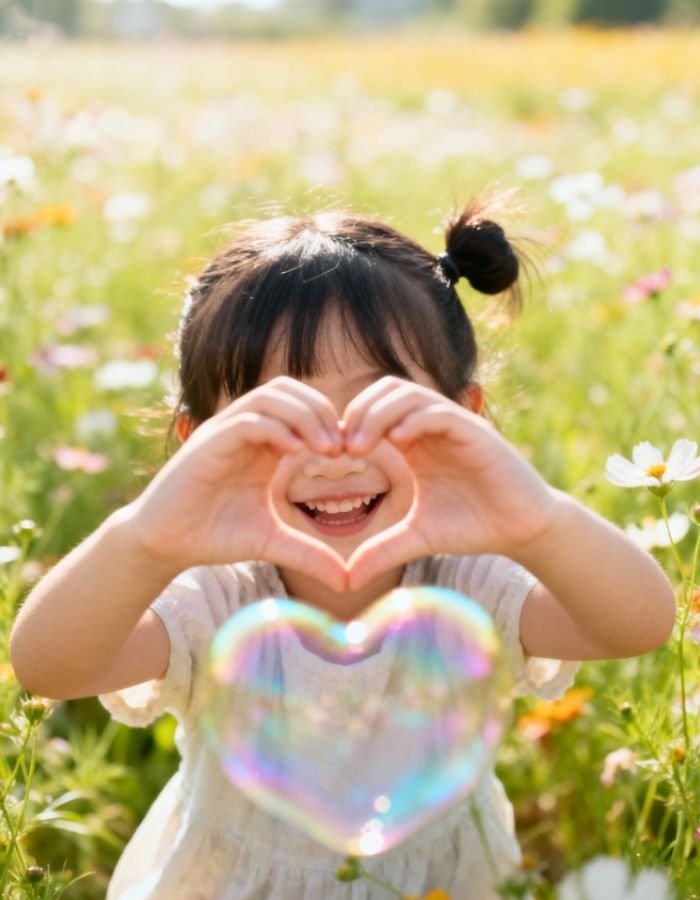 meme bắn tim phong cách đáng yêu