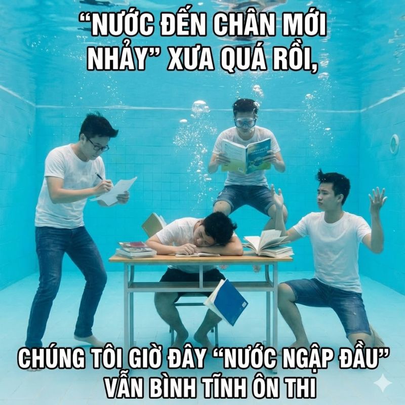 Tổng hợp 100+ meme học bài hài hước, vô tri cho mùa thi cử
