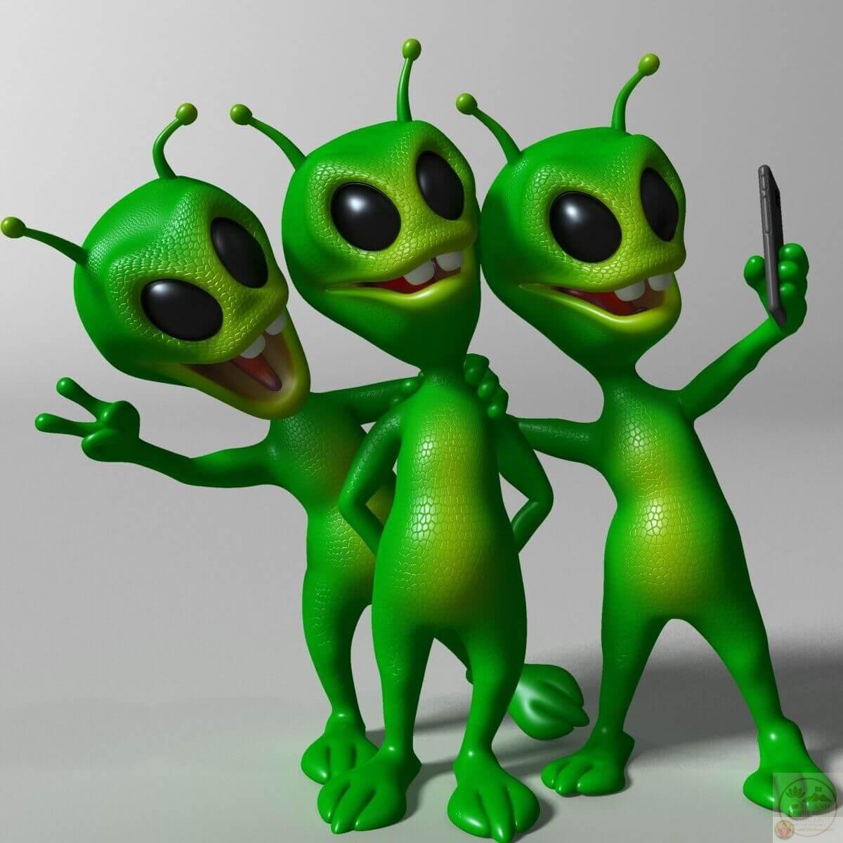 Meme người ngoài hành tinh xanh lá