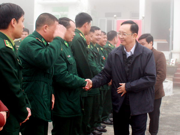 Phó Bí thư Thường trực Tỉnh ủy chúc Tết tại huyện Đồng Văn và Mèo Vạc