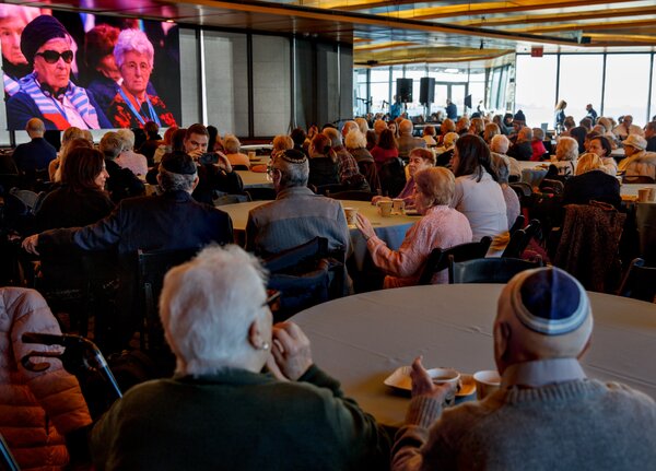 A gathering at the Museum of Jewish Heritage.