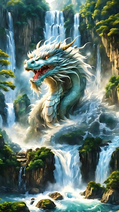 ảnh nền rồng xanh cho điện thoại 4k