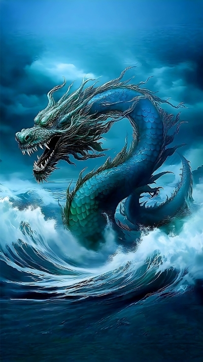 hình nền rồng xanh cho iphone