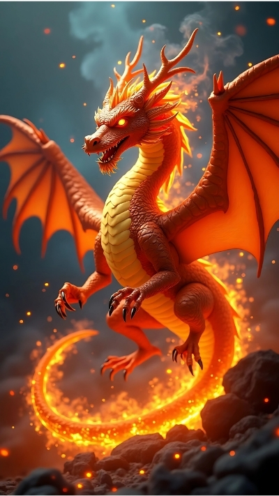 hình nền rồng lửa ngầu cho pc