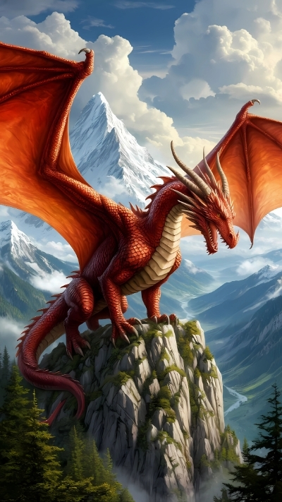 hình nền rồng lửa mạnh mẽ