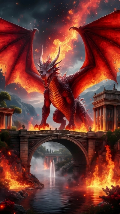 bộ sưu tập ảnh nền rồng lửa siêu mạnh