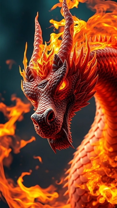 hình nền rồng lửa