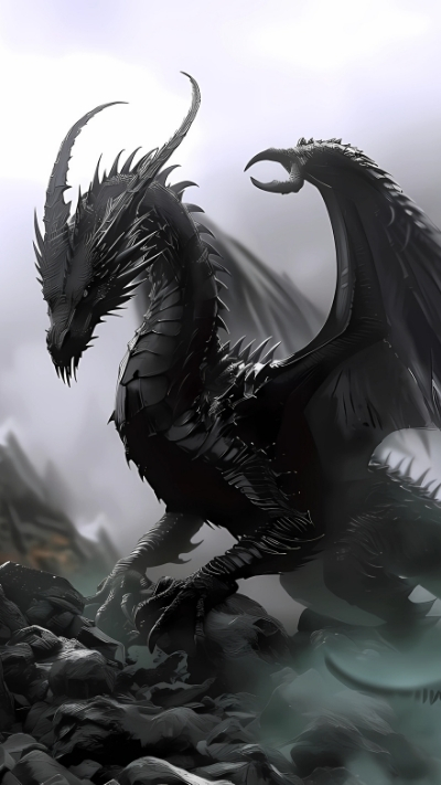 bộ sưu tập ảnh nền rồng đen siêu đẹp