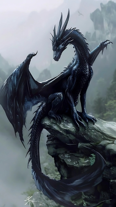 ảnh nền rồng đen cho pc siêu ngầu