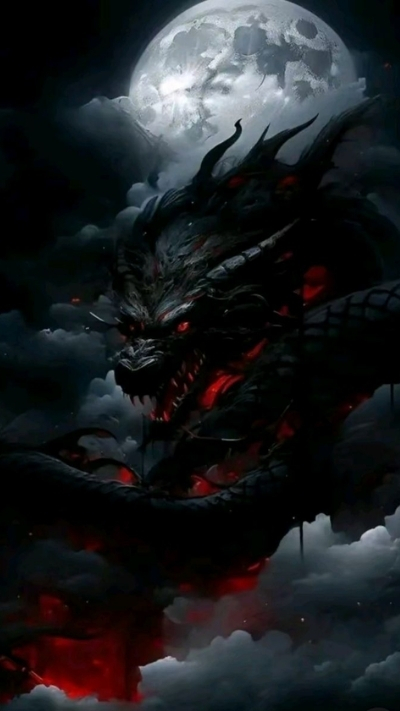 hình nền rồng đen hoàng gia