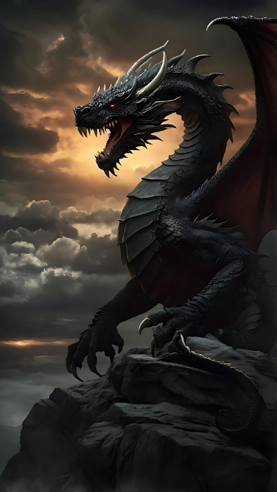 bộ sưu tập hình nền rồng đen