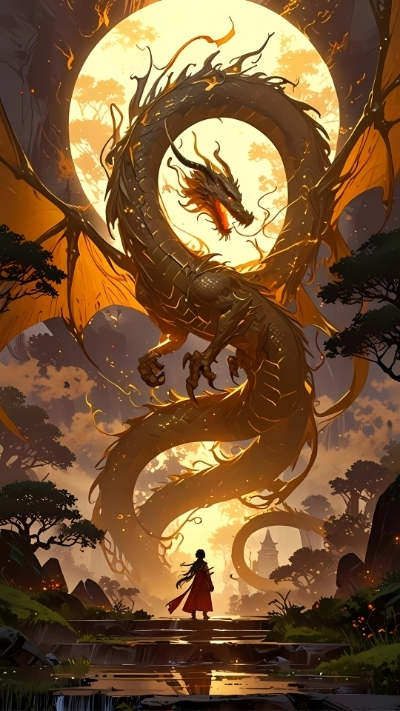 ảnh nền rồng anime đáng yêu