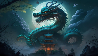 Hình nền rồng thần thoại 4K