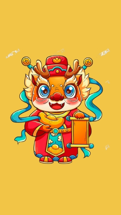 hình nền rồng giáp thìn dễ thương cho điện thoại