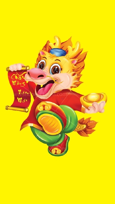 hình nền rồng giáp thìn chibi