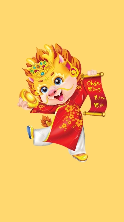 hình nền rồng giáp thìn 4k cute