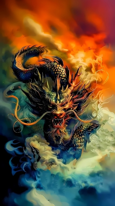 hình nền cá chép hoa rồng đẹp