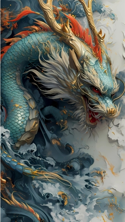 hình nền cá chép rồng cho điện thoại