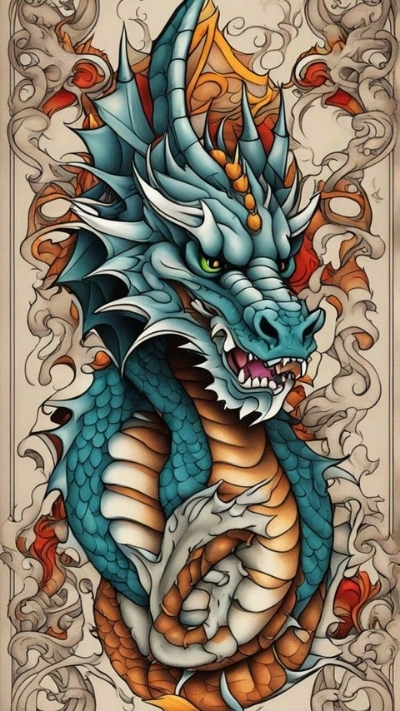 hình nền cá chép hoa rồng biển