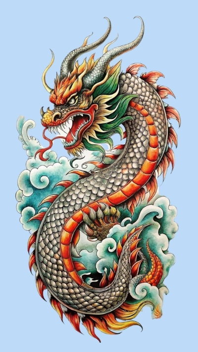 hình nền cá chép hoa rồng kỳ diệu