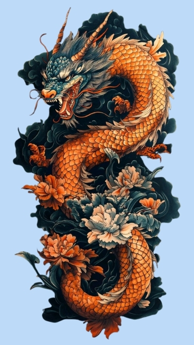 ảnh nền cá chép hoa rồng đẹp mắt