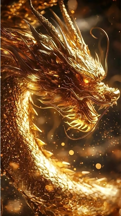 bộ sưu tập hình nền rồng vàng đẹp mắt