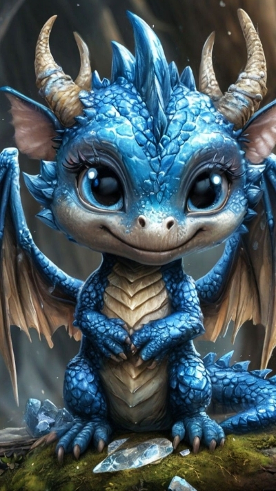 bộ sưu tập hình nền rồng con chibi xinh