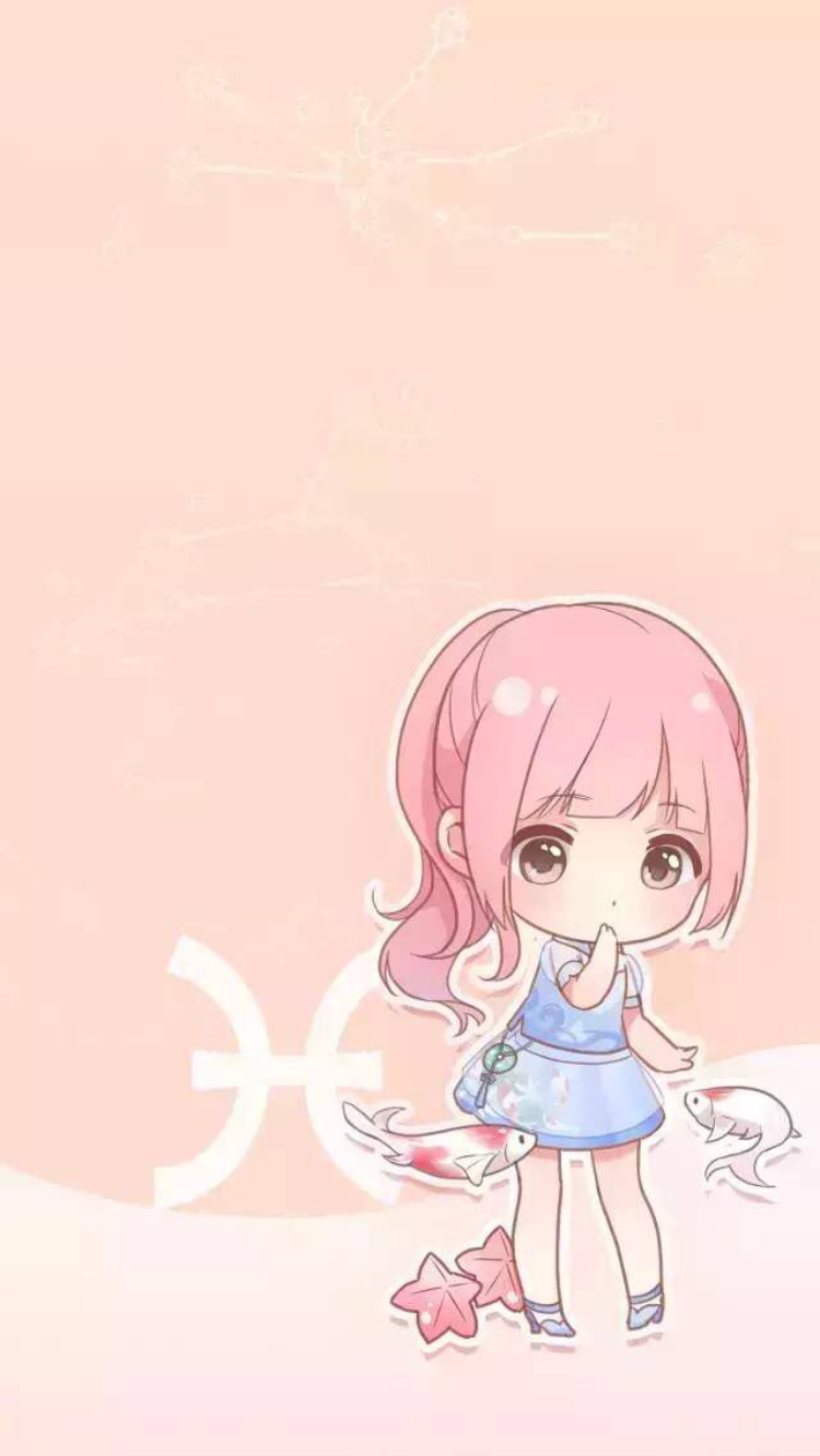 Ảnh cung Song Ngư anime dễ thương, đáng yêu