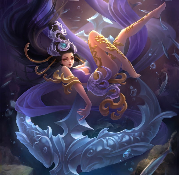 Hình ảnh cung Song Ngư anime xinh đẹp, điệu đà