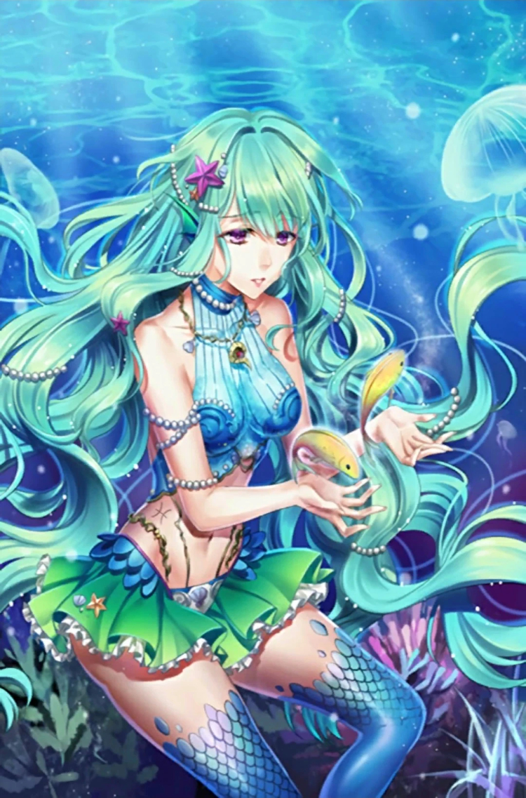 Hình ảnh cung Song Ngư anime xinh đẹp, dễ thương