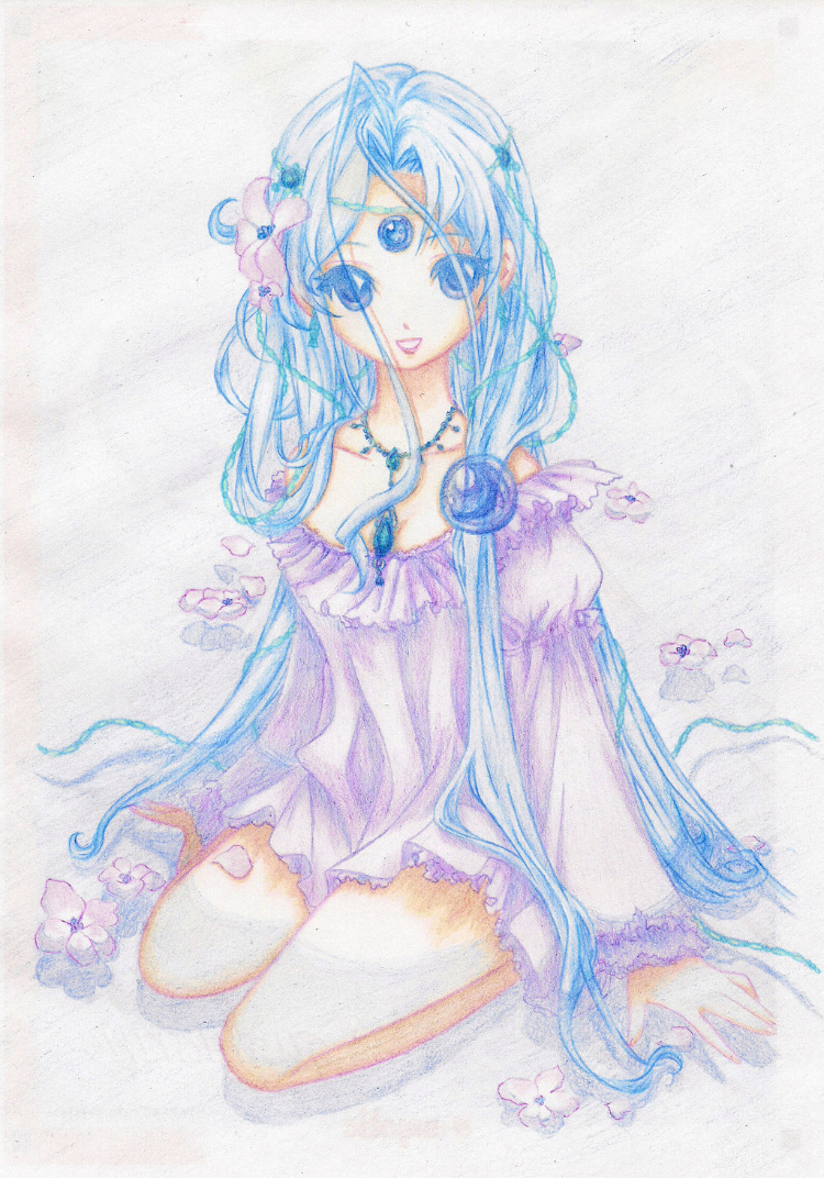 Hình vẽ cung Song Ngư anime siêu dễ thương