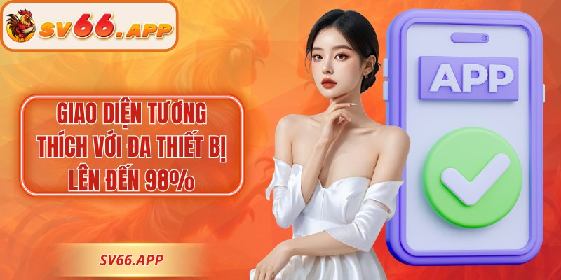 Giao diện tương thích với đa thiết bị lên đến 98%
