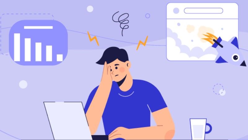 Dùng mạng xã hội quá nhiều khiến năng suất công việc giảm sút