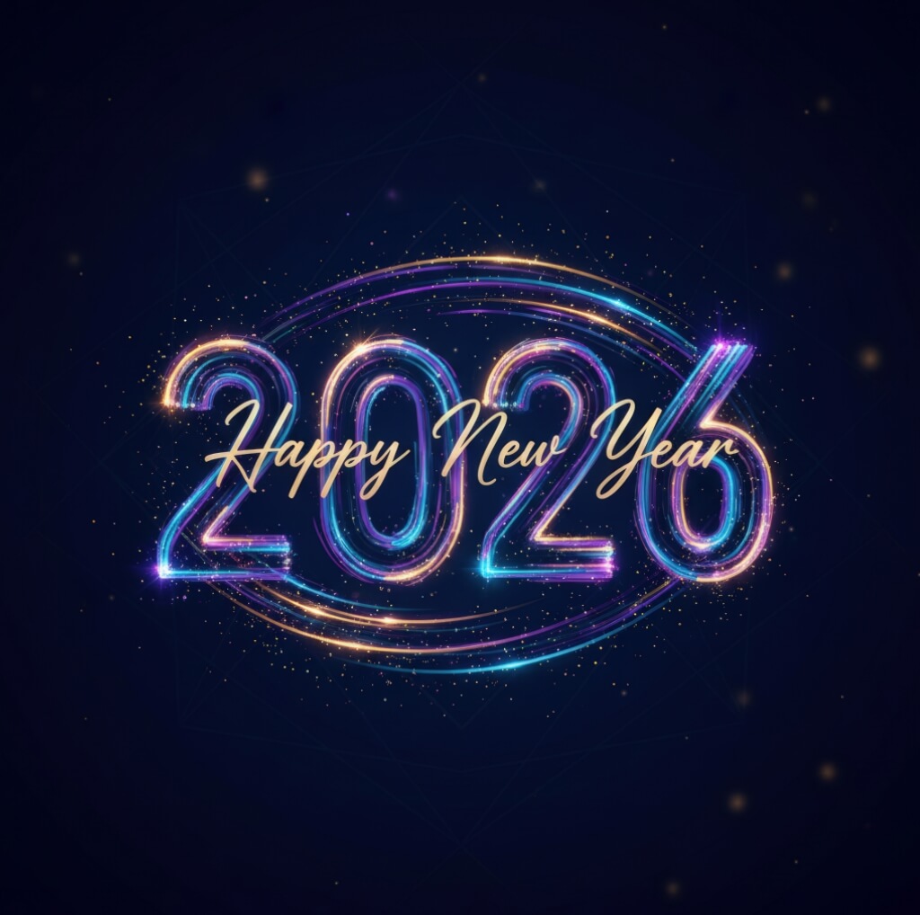 Hình ảnh chúc mừng năm mới 2026 huyền ảo