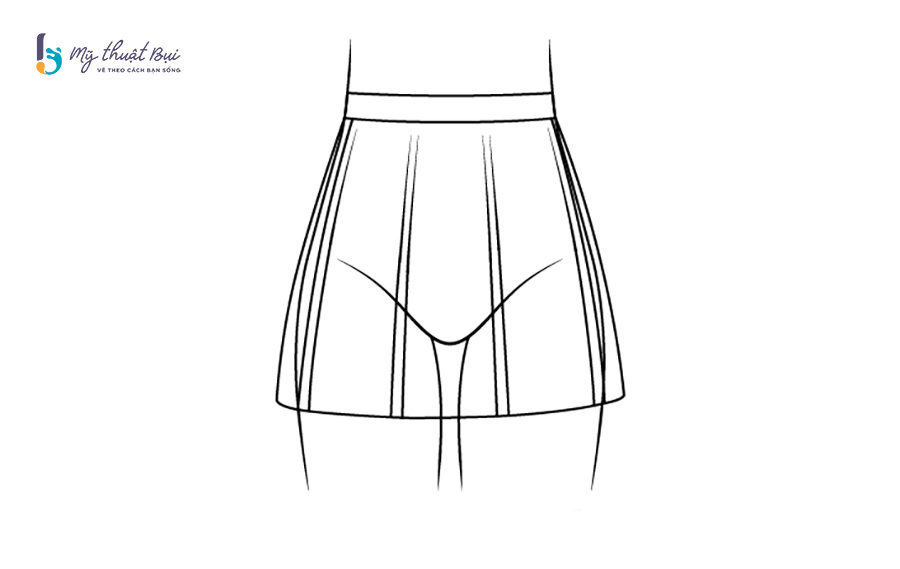 Vẽ các nếp gấp váy anime