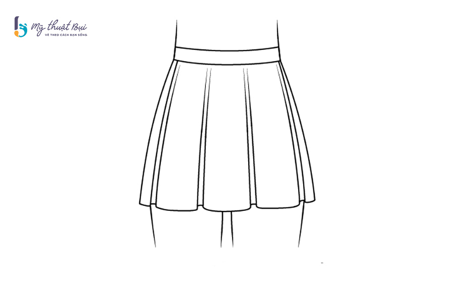 Hoàn thiện tác phẩm vẽ váy anime