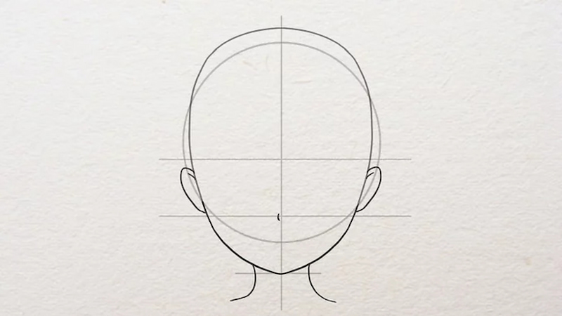 Vẽ mũi và tai của nhân vật anime