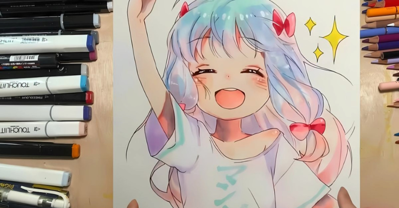 Hướng dẫn vẽ tranh Anime nam, nữ đơn giản cho người mới bắt đầu