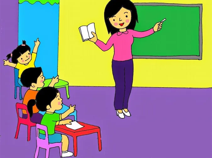 85 bức tranh vẽ cô giáo đẹp, ý nghĩa nhân ngày 20/11 43