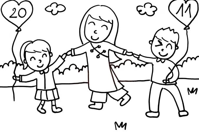 85 bức tranh vẽ cô giáo đẹp, ý nghĩa nhân ngày 20/11 49