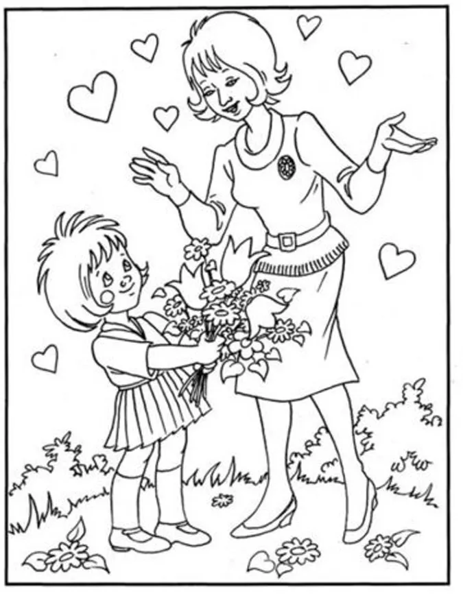 85 bức tranh vẽ cô giáo đẹp, ý nghĩa nhân ngày 20/11 50