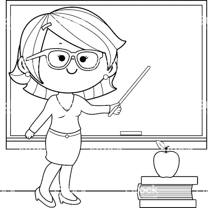 85 bức tranh vẽ cô giáo đẹp, ý nghĩa nhân ngày 20/11 56