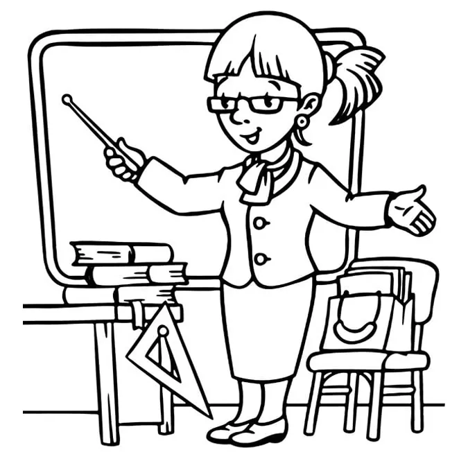 85 bức tranh vẽ cô giáo đẹp, ý nghĩa nhân ngày 20/11 57