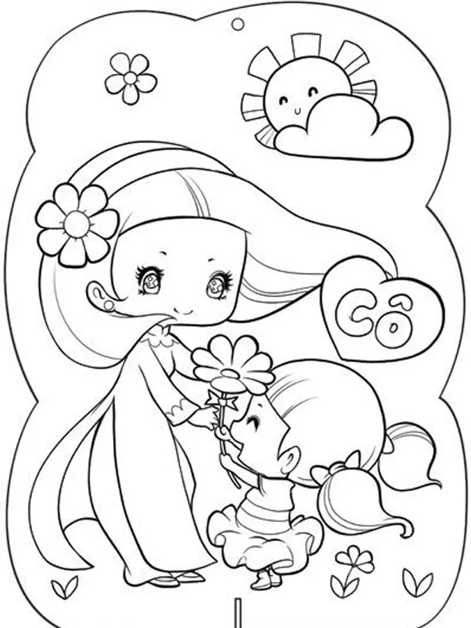 85 bức tranh vẽ cô giáo đẹp, ý nghĩa nhân ngày 20/11 59