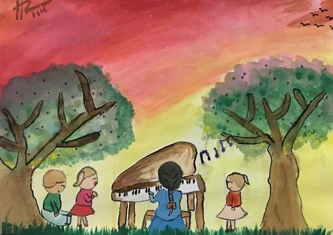 85 bức tranh vẽ cô giáo đẹp, ý nghĩa nhân ngày 20/11 64